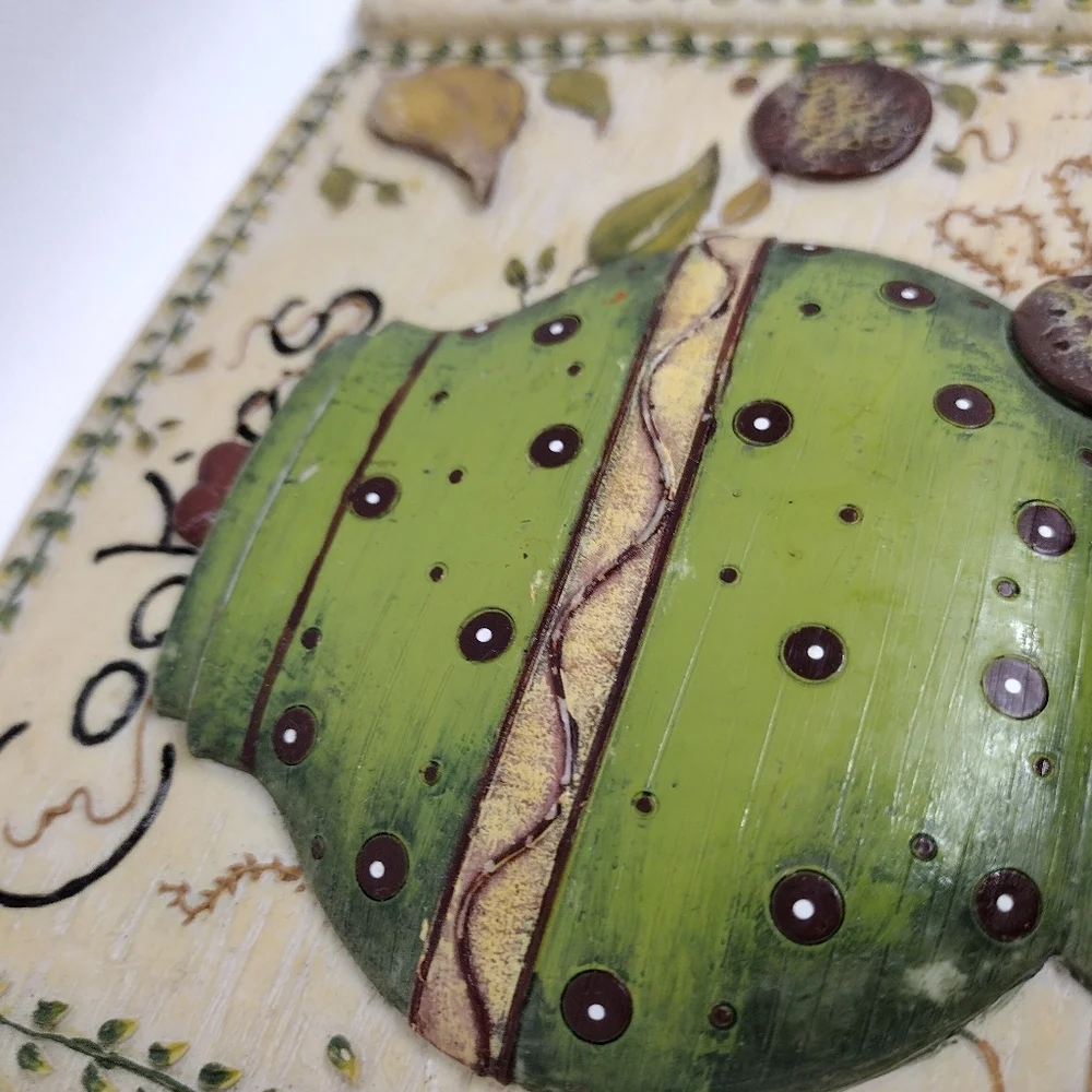 Set‎ of 4 Resin 3D Wall Decor Plaques Tea, Honey, Cookies, and Muffins